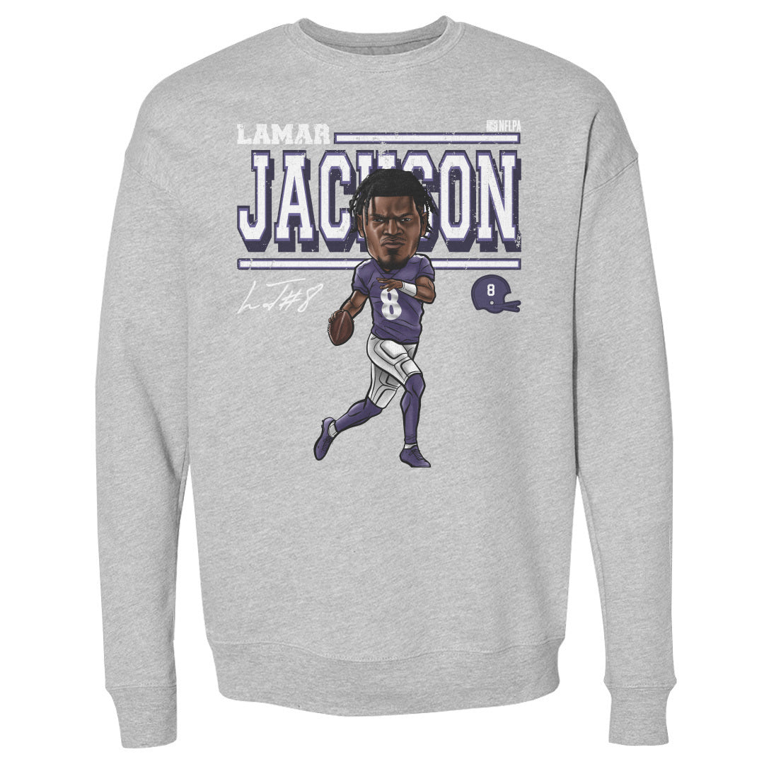 Lamar Jackson Men&#39;s Crewneck Sweatshirt | 500 LEVEL
