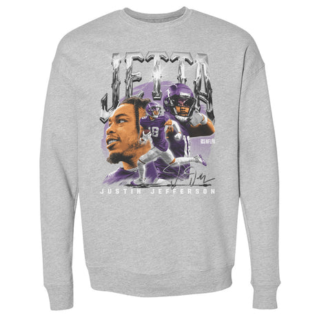 Justin Jefferson Men's Crewneck Sweatshirt | 500 LEVEL