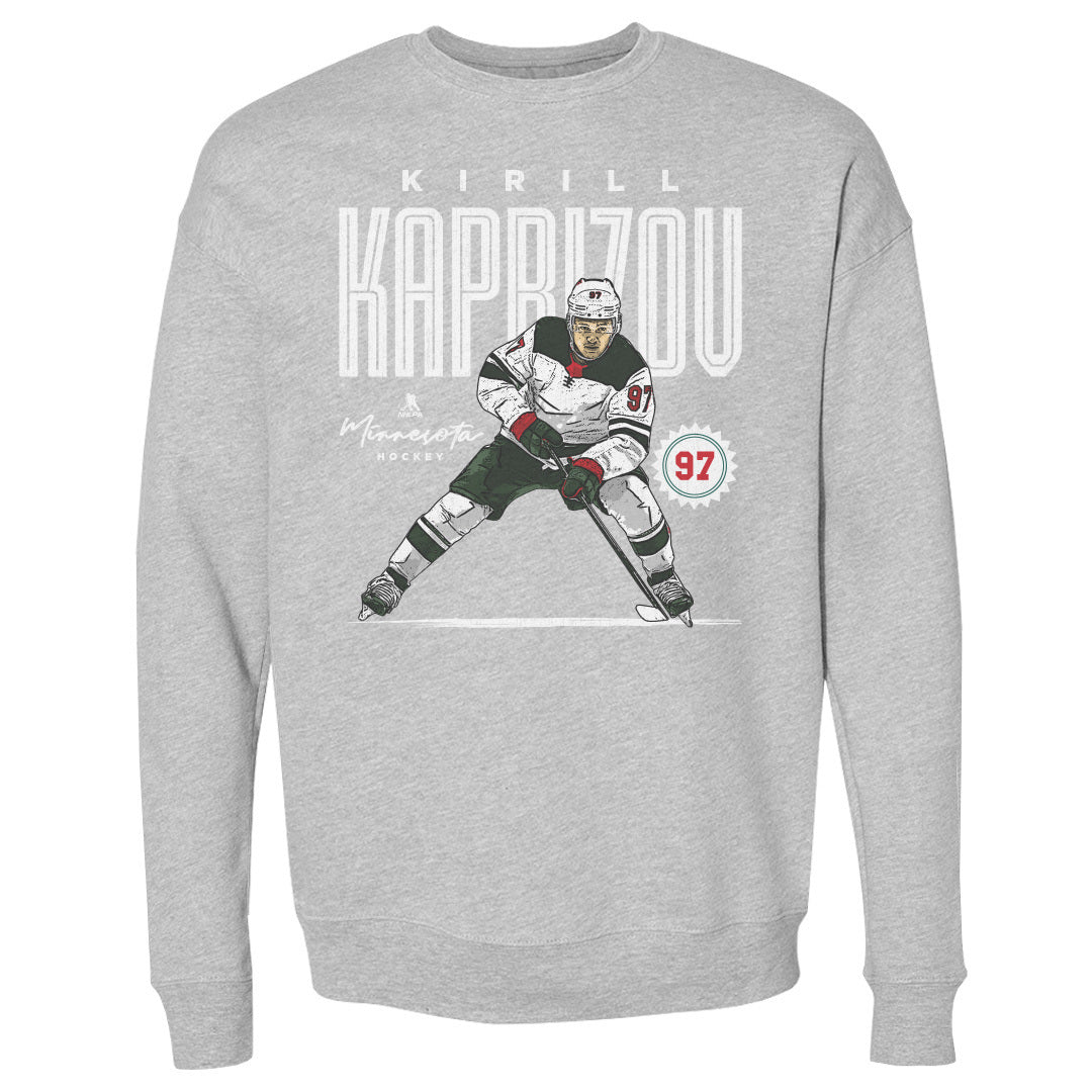 Kirill Kaprizov Men&#39;s Crewneck Sweatshirt | 500 LEVEL