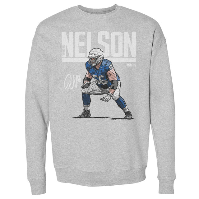 Quenton Nelson Men's Crewneck Sweatshirt | 500 LEVEL