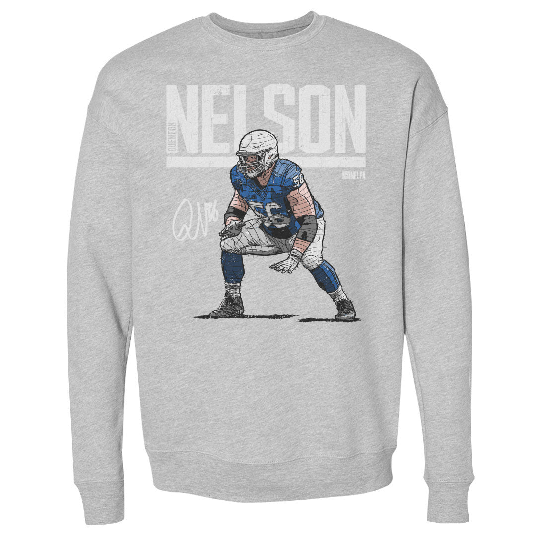 Quenton Nelson Men&#39;s Crewneck Sweatshirt | 500 LEVEL