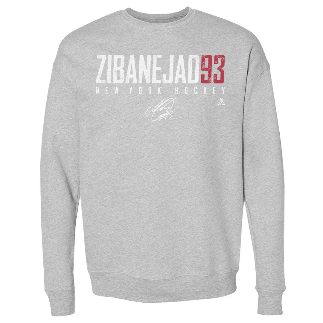 Mika Zibanejad Men&#39;s Crewneck Sweatshirt | 500 LEVEL