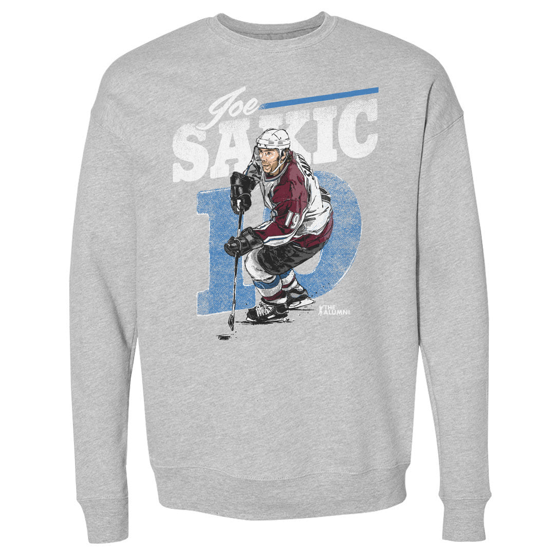 Joe Sakic Men&#39;s Crewneck Sweatshirt | 500 LEVEL