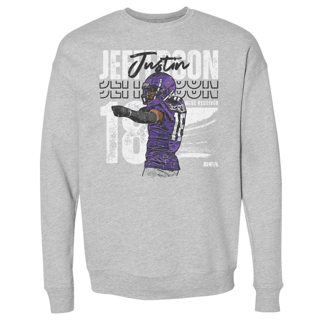 Justin Jefferson Men's Crewneck Sweatshirt | 500 LEVEL