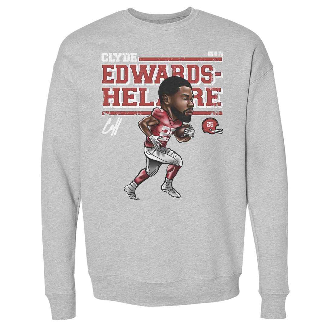Clyde Edwards-Helaire Men&#39;s Crewneck Sweatshirt | 500 LEVEL