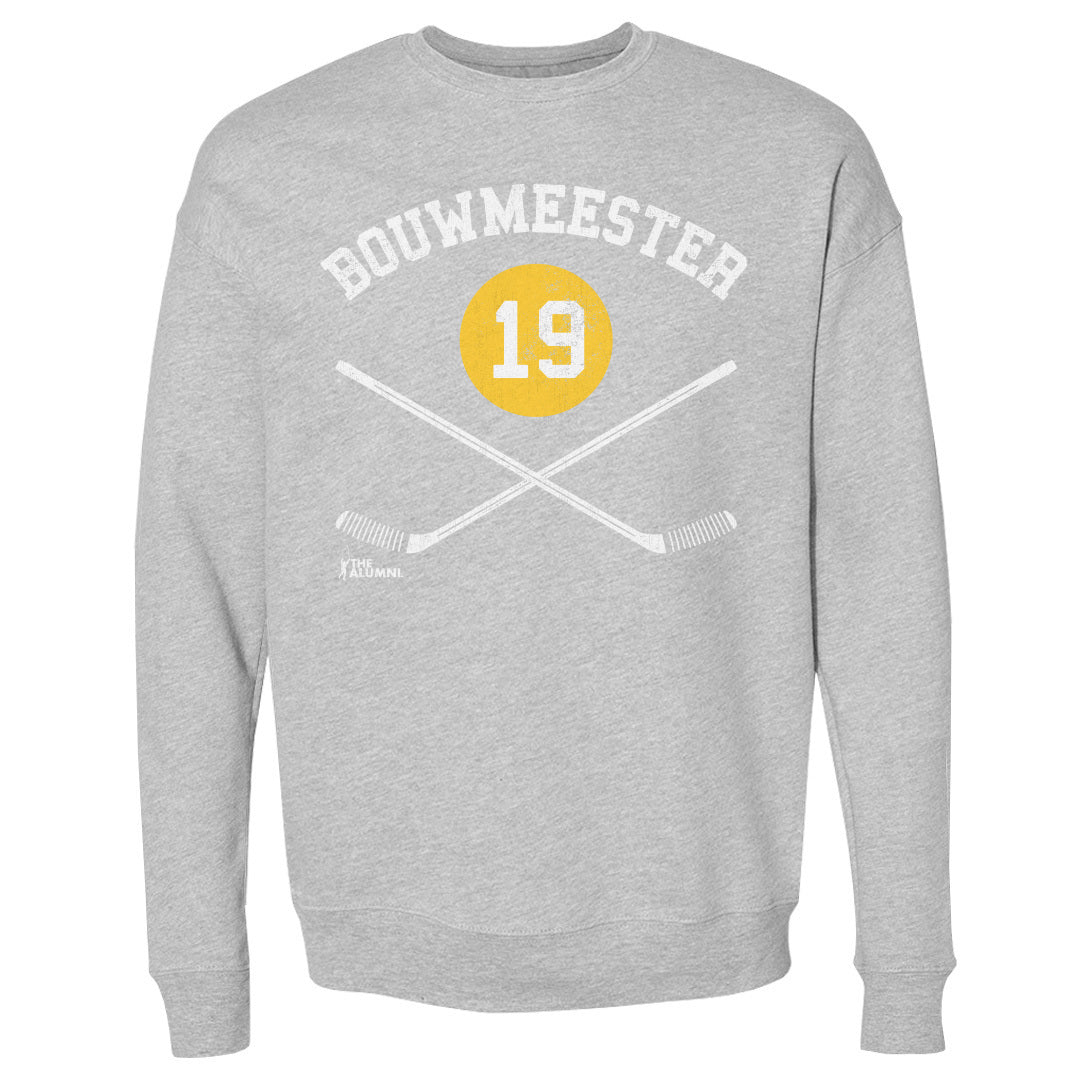 Jay Bouwmeester Men&#39;s Crewneck Sweatshirt | 500 LEVEL