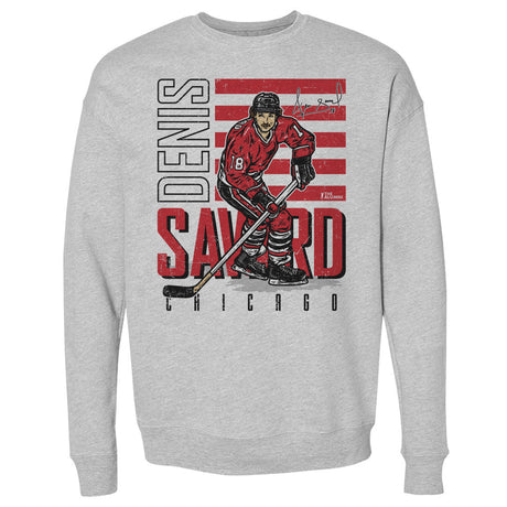 Denis Savard Men's Crewneck Sweatshirt | 500 LEVEL