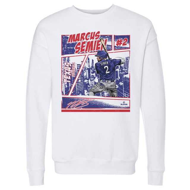 Marcus Semien Men's Crewneck Sweatshirt | 500 LEVEL