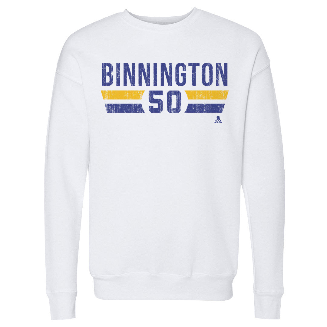 Jordan Binnington Men&#39;s Crewneck Sweatshirt | 500 LEVEL
