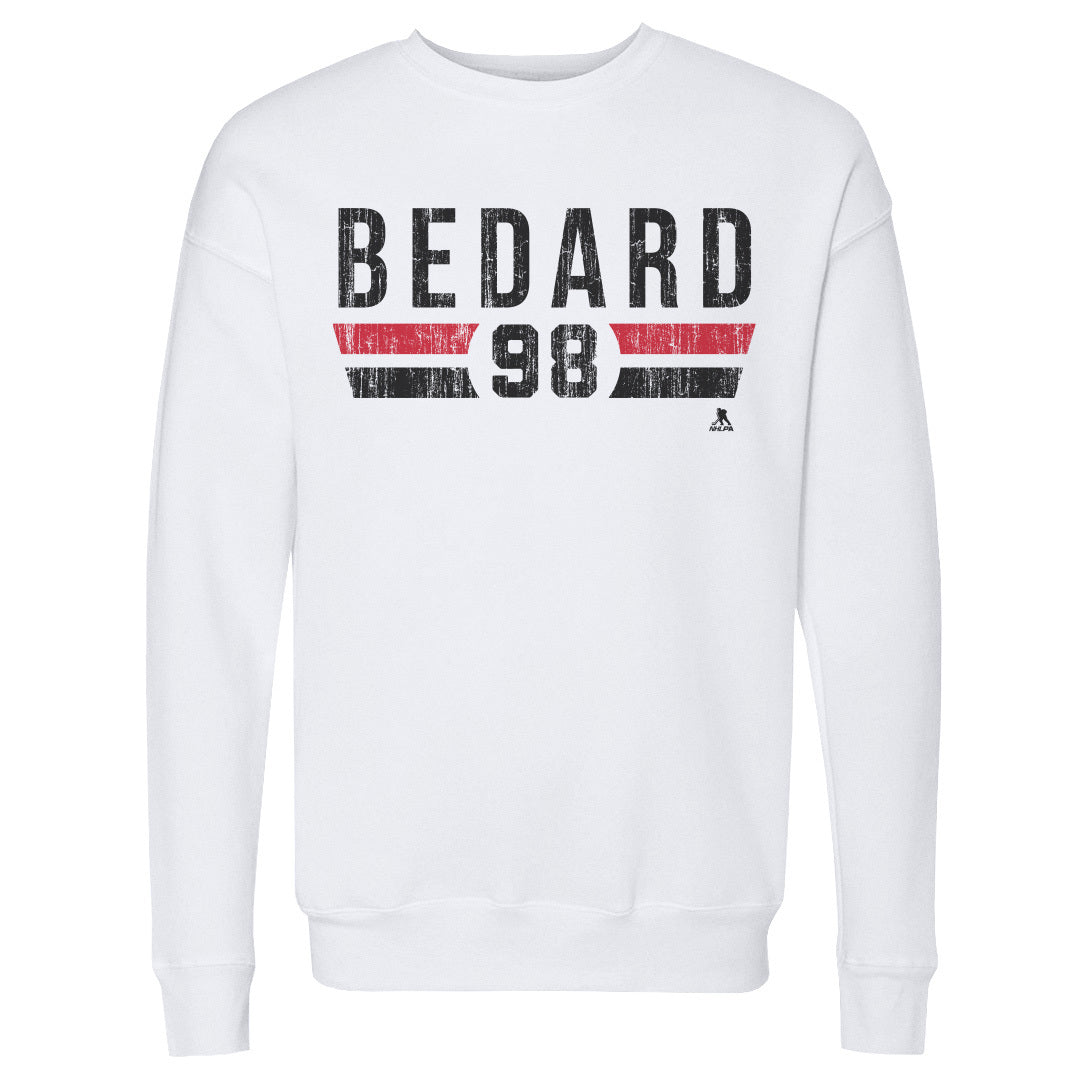 Connor Bedard Men&#39;s Crewneck Sweatshirt | 500 LEVEL