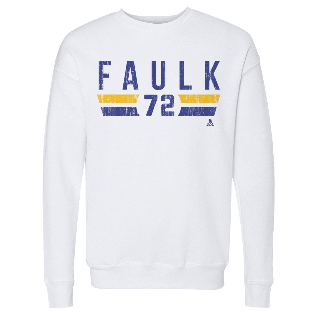 Justin Faulk Men&#39;s Crewneck Sweatshirt | 500 LEVEL