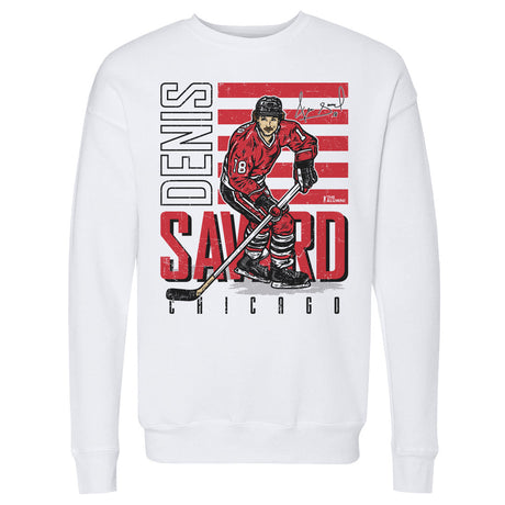 Denis Savard Men's Crewneck Sweatshirt | 500 LEVEL