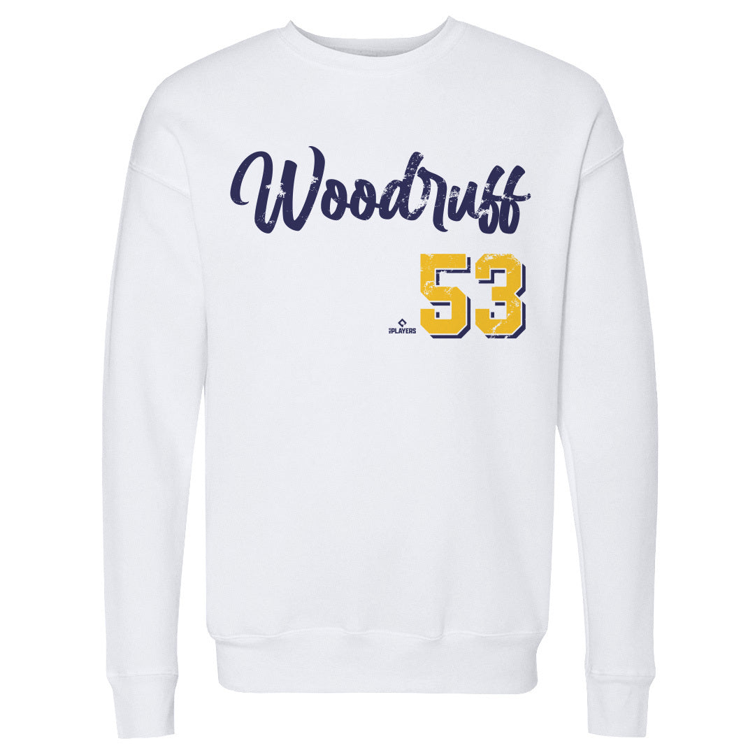 Brandon Woodruff Men&#39;s Crewneck Sweatshirt | 500 LEVEL