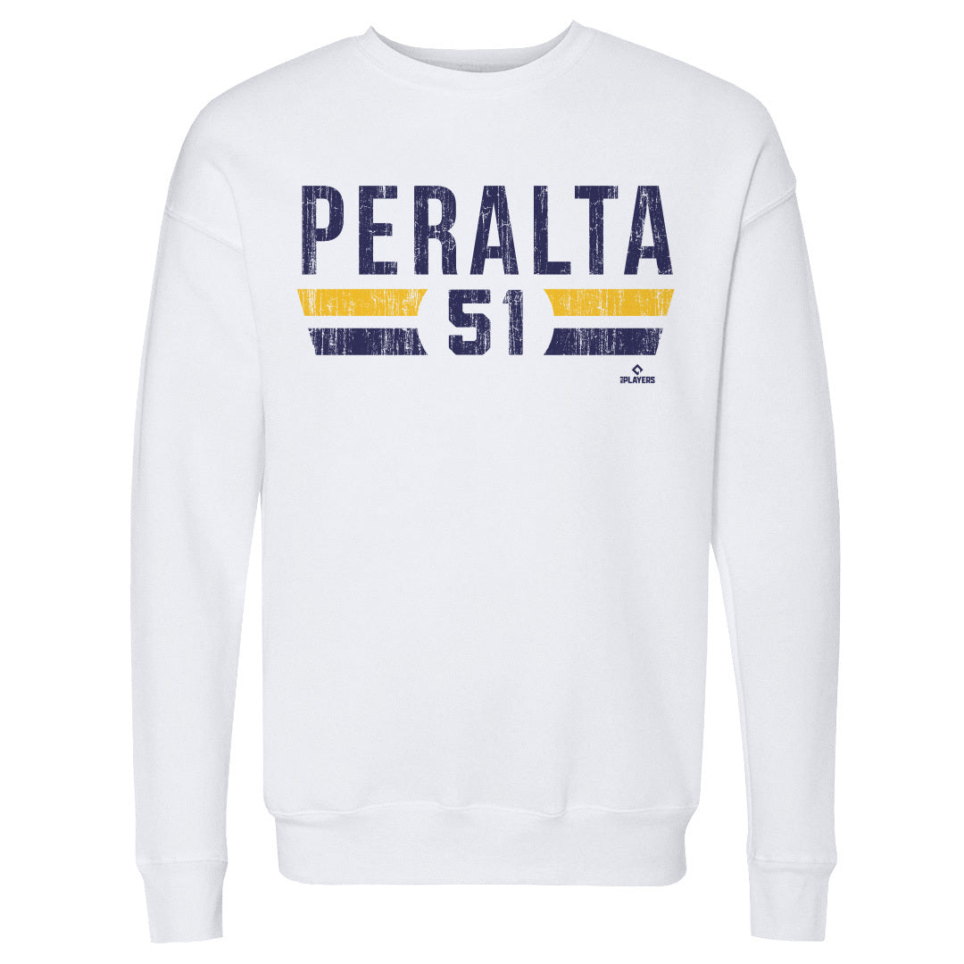 Freddy Peralta Men&#39;s Crewneck Sweatshirt | 500 LEVEL