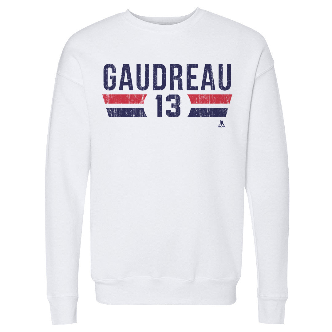 Johnny Gaudreau Men&#39;s Crewneck Sweatshirt | 500 LEVEL