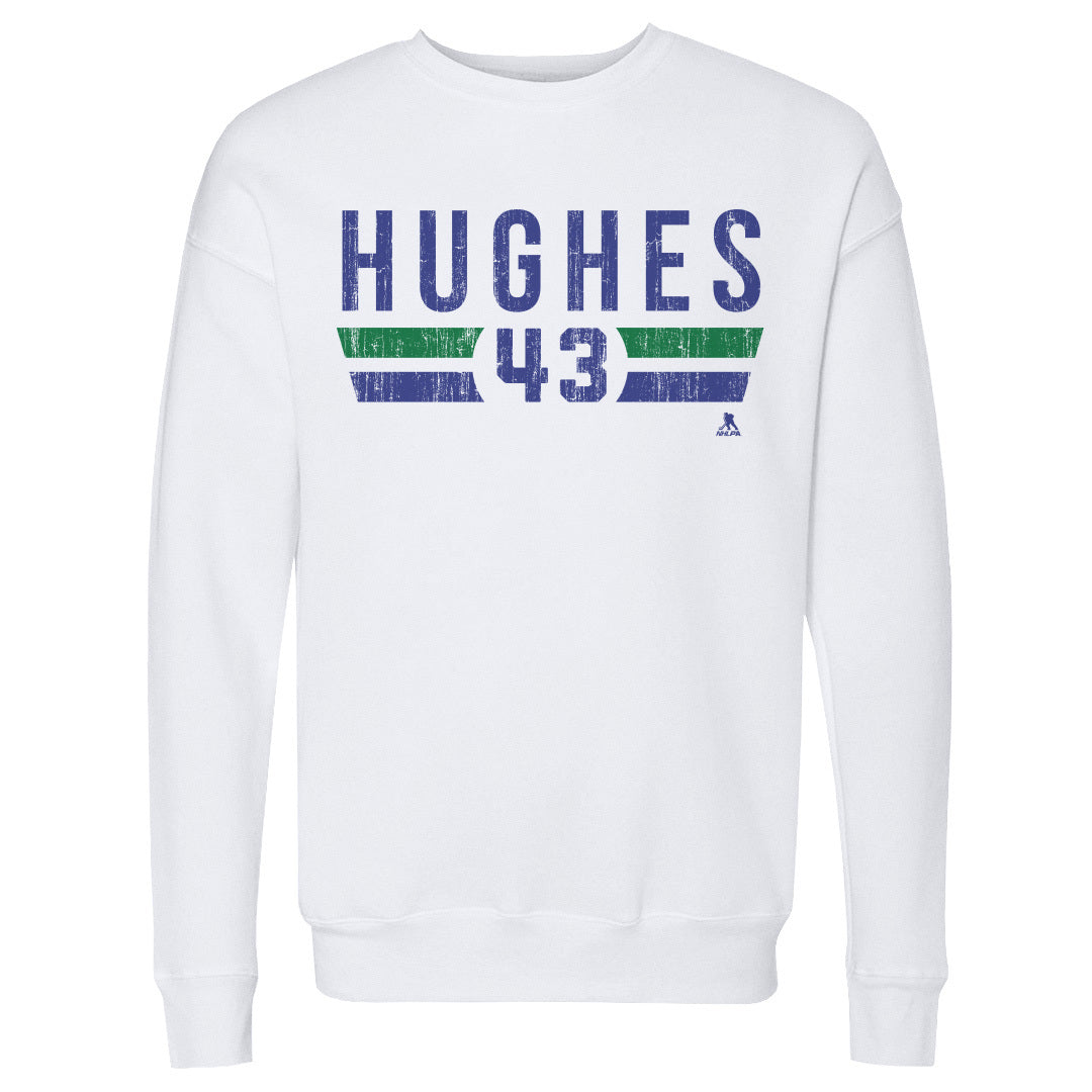 Quinn Hughes Men&#39;s Crewneck Sweatshirt | 500 LEVEL