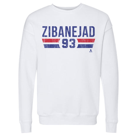 Mika Zibanejad Men's Crewneck Sweatshirt | 500 LEVEL
