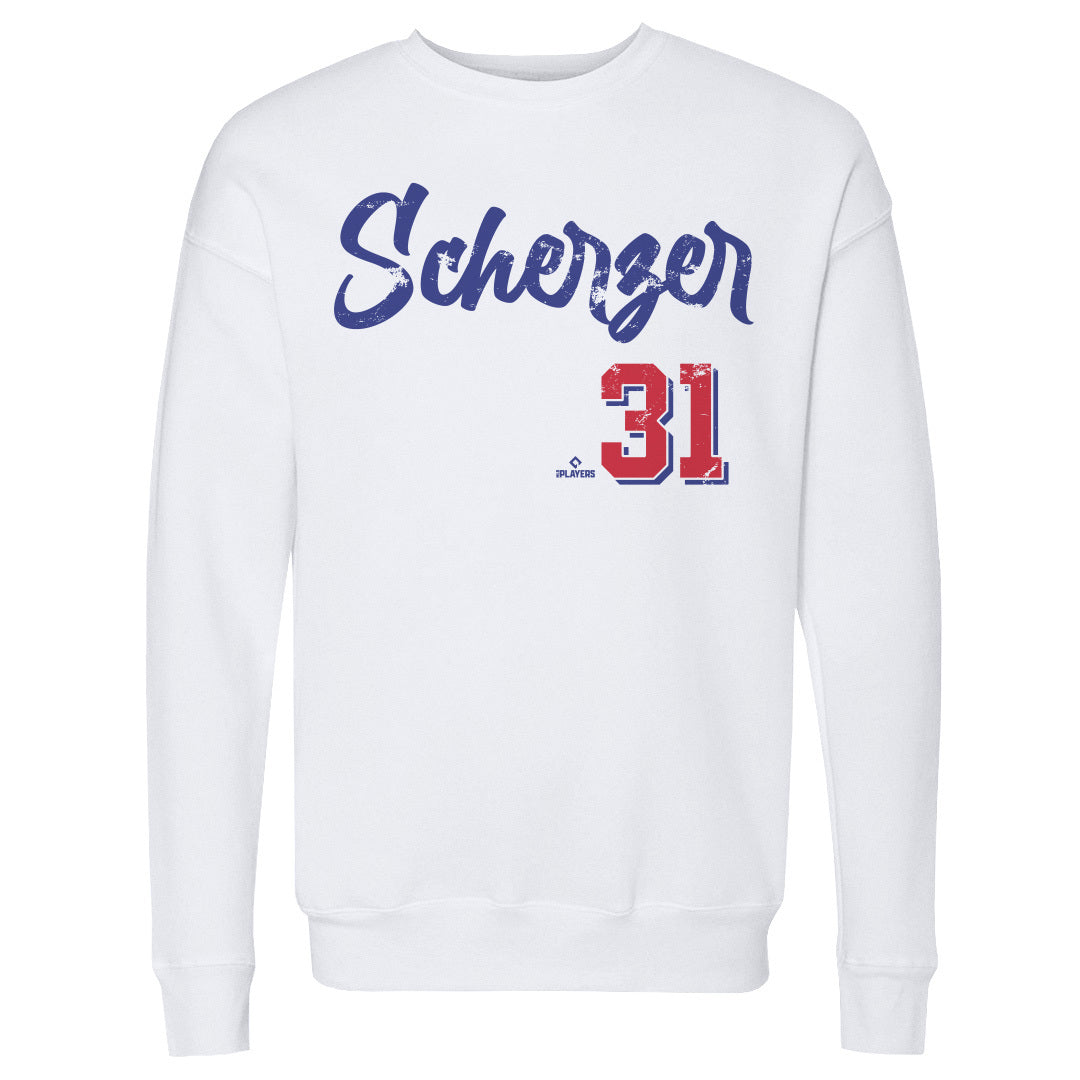 Max Scherzer Men&#39;s Crewneck Sweatshirt | 500 LEVEL