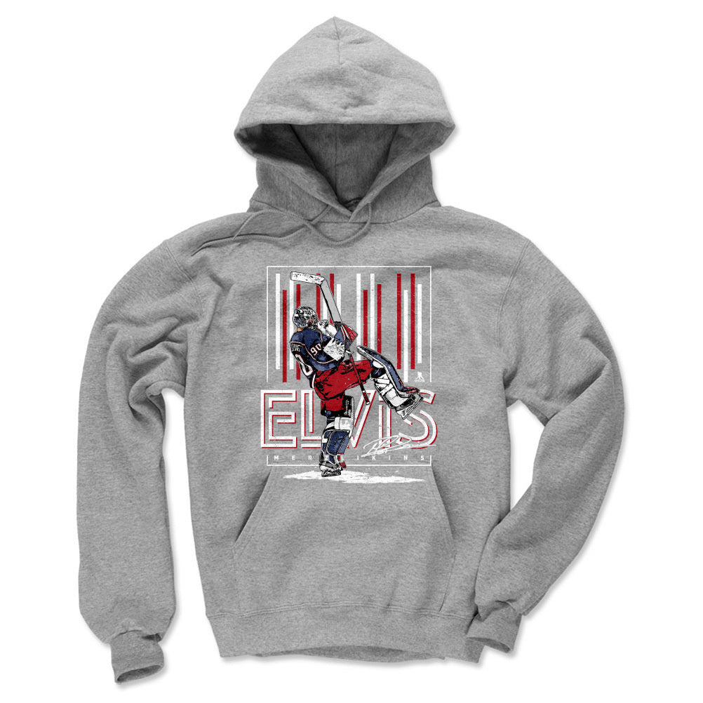 Elvis Merzlikins Men's Hoodie | 500 LEVEL
