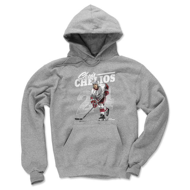 Chris Chelios Men's Hoodie | 500 LEVEL