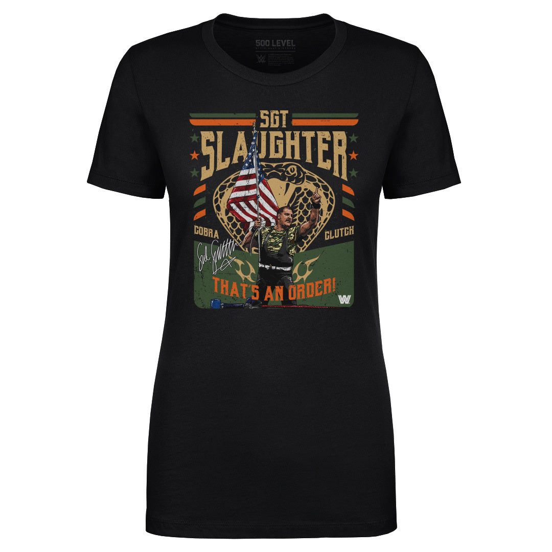 Sgt. Slaughter Women&#39;s T-Shirt | 500 LEVEL