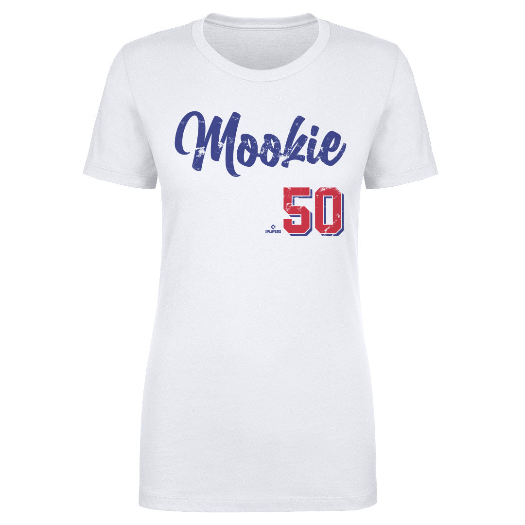 Mookie Betts Women's T-Shirt - White - Los Angeles | 500 Level Major League Baseball Players Association (MLBPA)