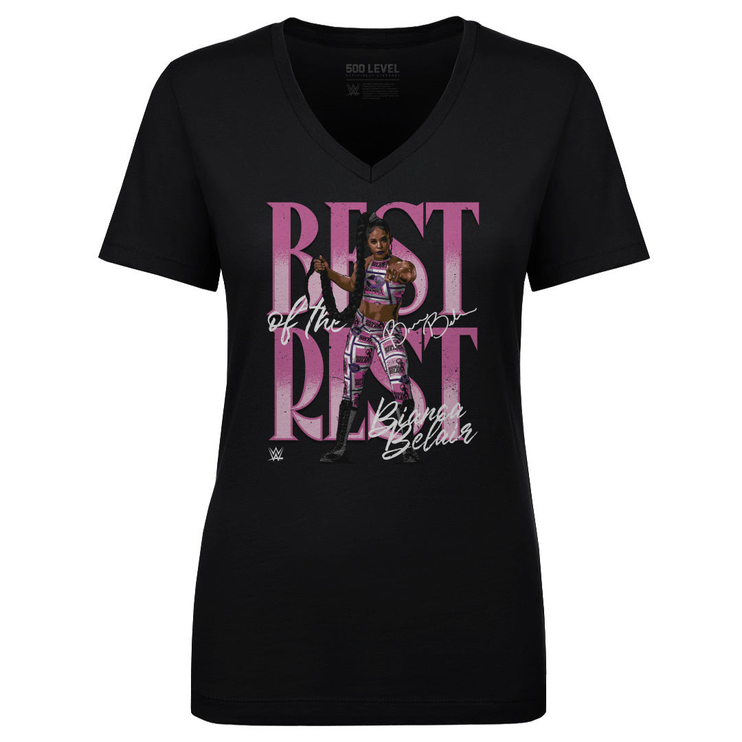 Bianca Belair Women's V-Neck T-Shirt | 500 LEVEL