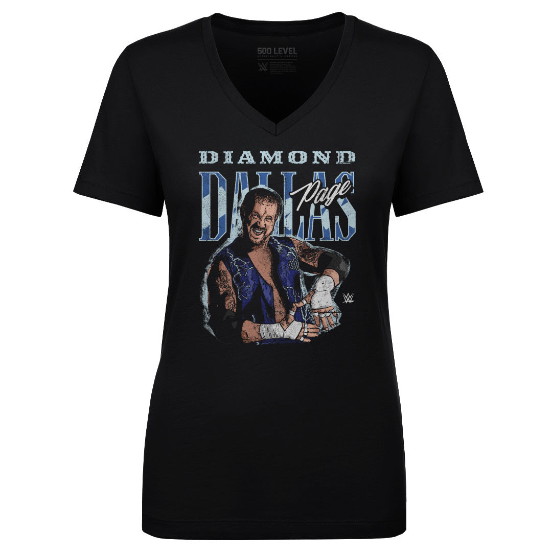 Diamond Dallas Page Women's V-Neck T-Shirt | 500 LEVEL