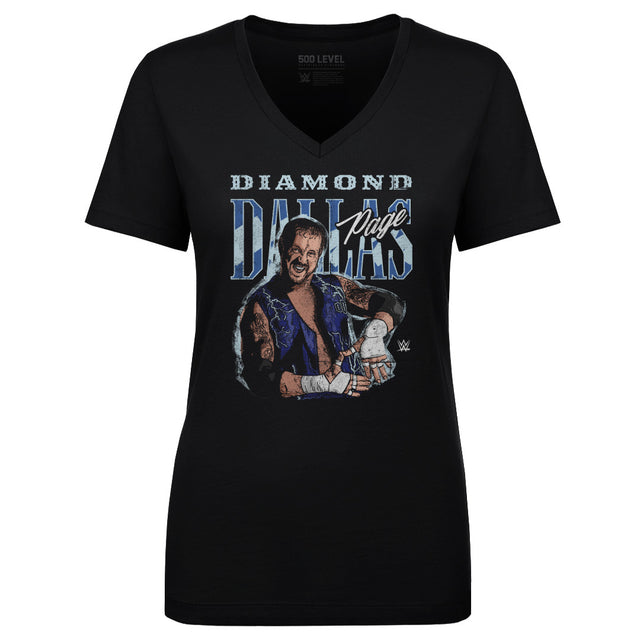 Diamond Dallas Page Women's V-Neck T-Shirt | 500 LEVEL