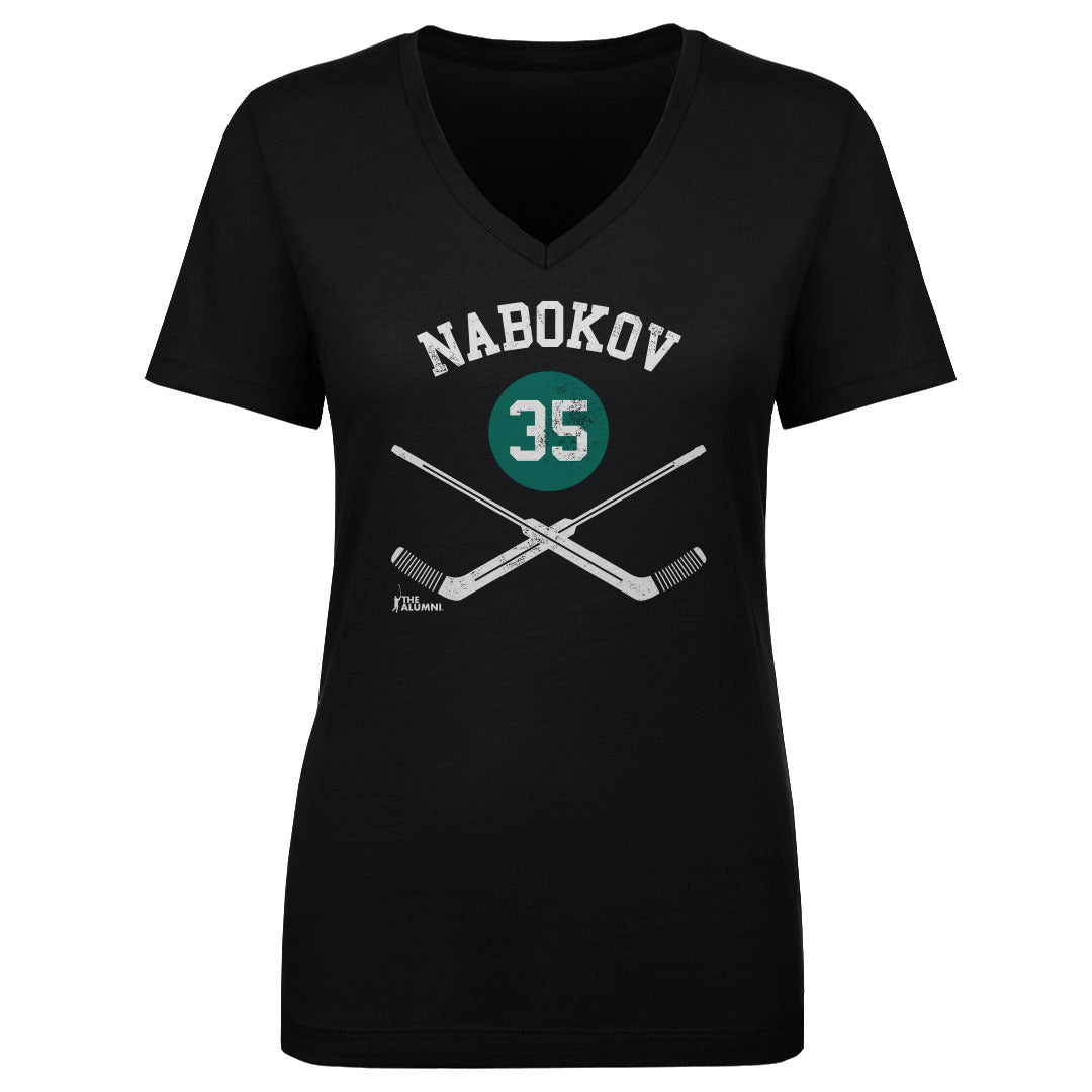 Evgeni Nabokov Women's V-Neck T-Shirt | 500 LEVEL