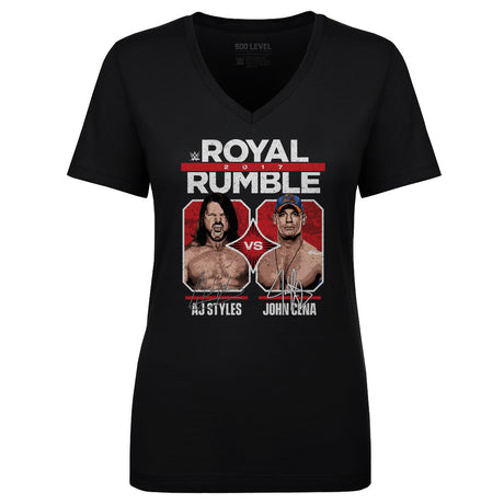 John Cena Women's V-Neck T-Shirt | 500 LEVEL