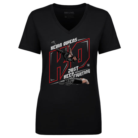 Kevin Owens Women's V-Neck T-Shirt | 500 LEVEL