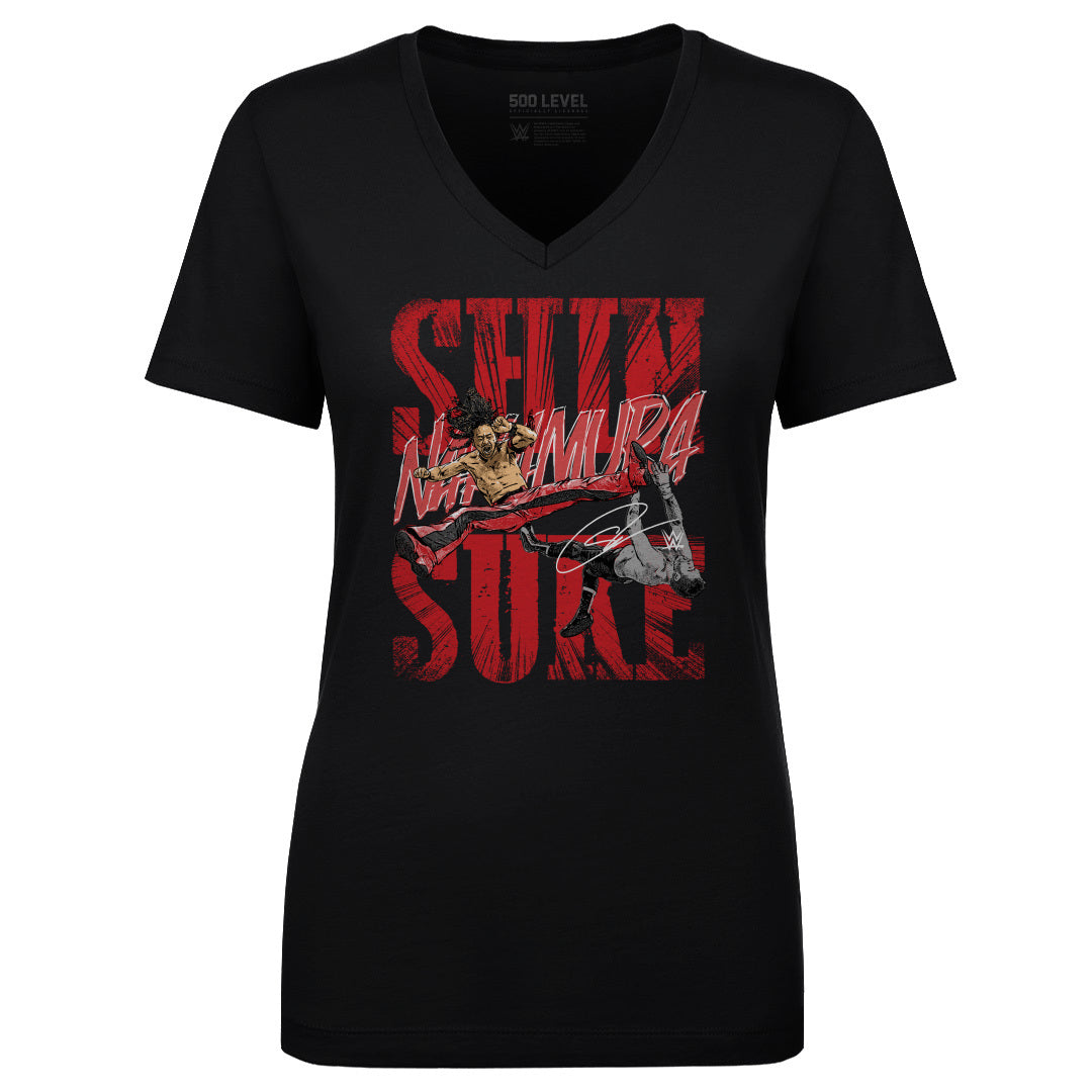 Shinsuke Nakamura Women's V-Neck T-Shirt | 500 LEVEL