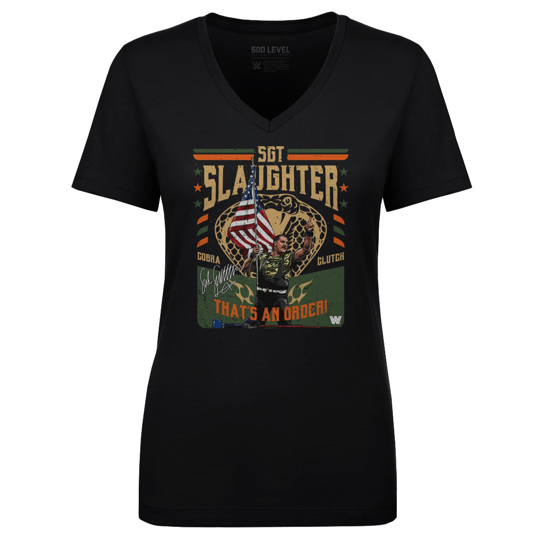 Sgt. Slaughter Women&#39;s V-Neck T-Shirt | 500 LEVEL