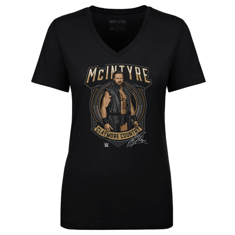 Drew McIntyre Women's V-Neck T-Shirt | 500 LEVEL