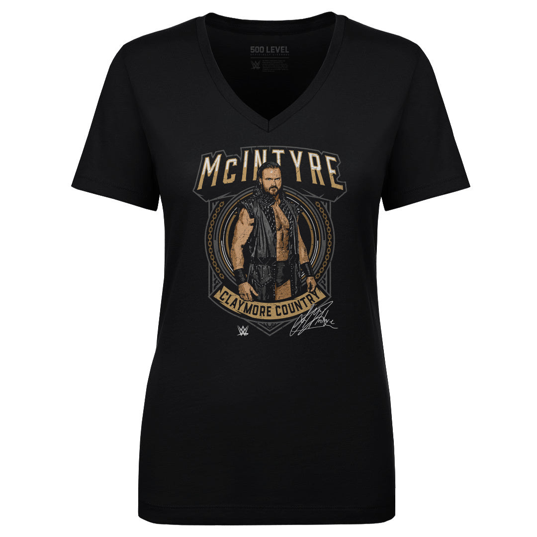 Drew McIntyre Women&#39;s V-Neck T-Shirt | 500 LEVEL