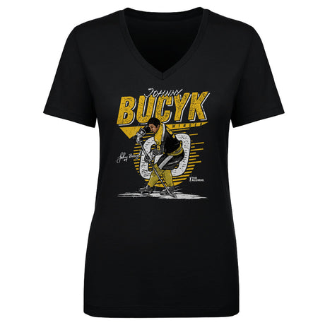 Johnny Bucyk Women's V-Neck T-Shirt | 500 LEVEL
