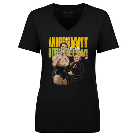 Andre The Giant Women's V-Neck T-Shirt | 500 LEVEL