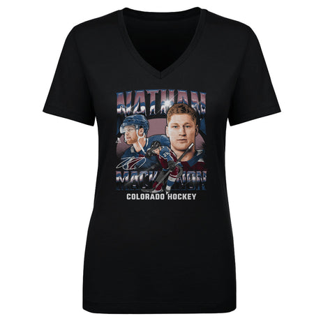 Nathan MacKinnon Women's V-Neck T-Shirt | 500 LEVEL