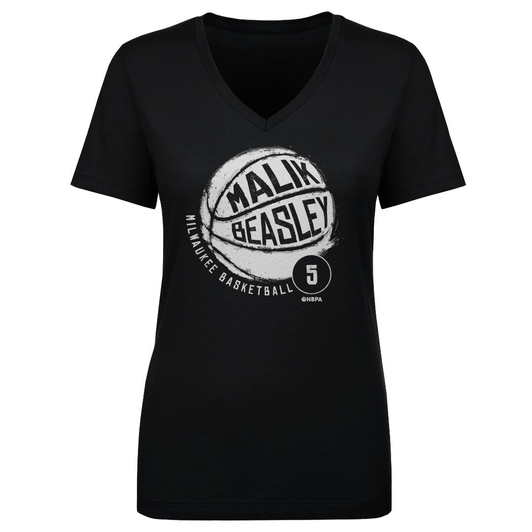 Malik Beasley Women&#39;s V-Neck T-Shirt | 500 LEVEL
