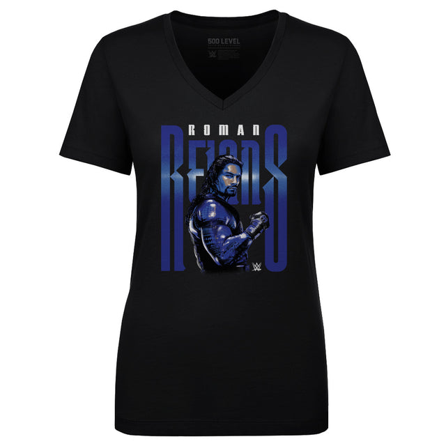 Roman Reigns Women's V-Neck T-Shirt | 500 LEVEL