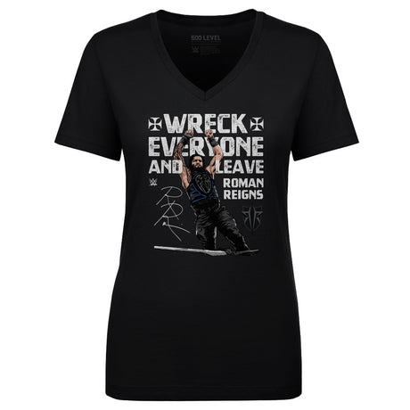 Roman Reigns Women's V-Neck T-Shirt | 500 LEVEL