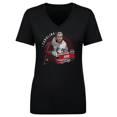 Sebastian Aho Women's V-Neck T-Shirt | 500 LEVEL