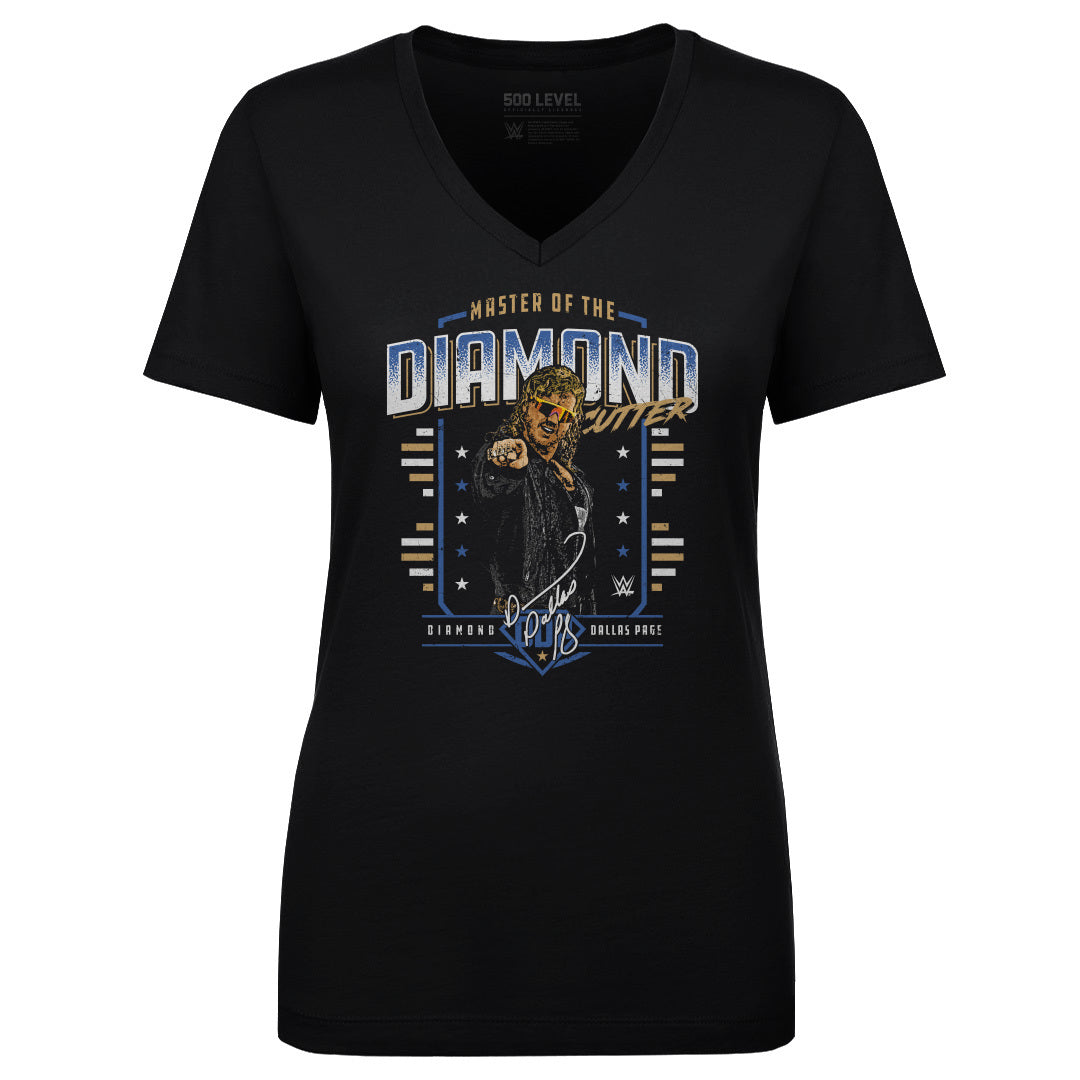 Diamond Dallas Page Women&#39;s V-Neck T-Shirt | 500 LEVEL