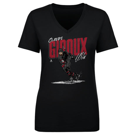 Claude Giroux Women's V-Neck T-Shirt | 500 LEVEL