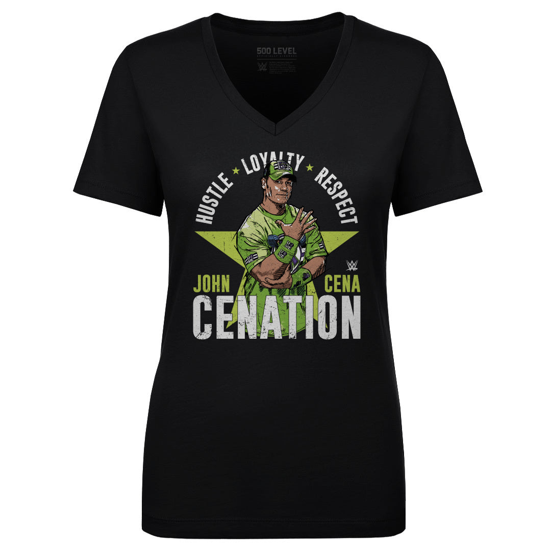 John Cena Women's V-Neck T-Shirt | 500 LEVEL