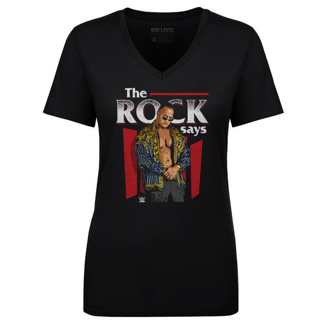 The Rock Women's V-Neck T-Shirt | 500 LEVEL