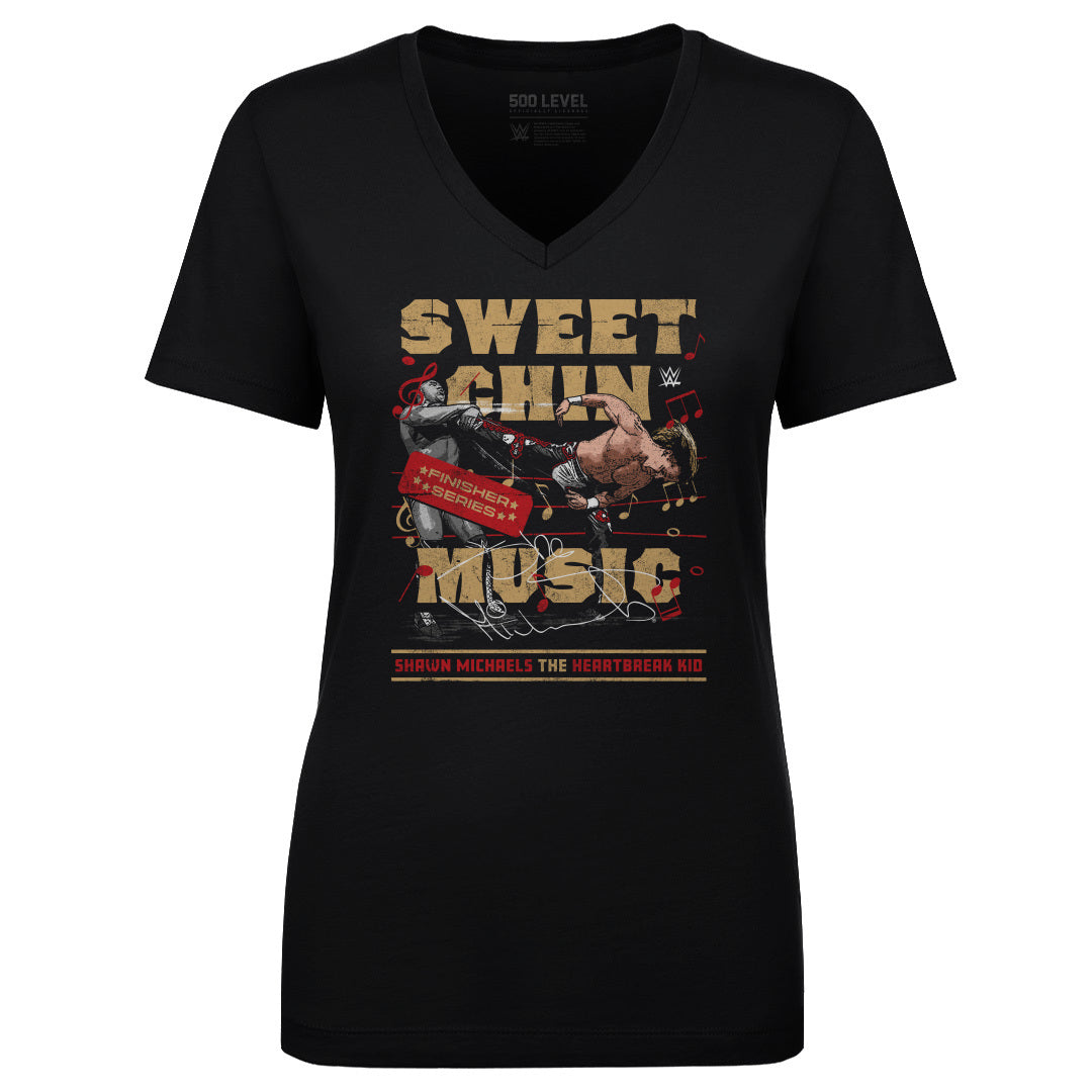 Shawn Michaels Women's V-Neck T-Shirt | 500 LEVEL