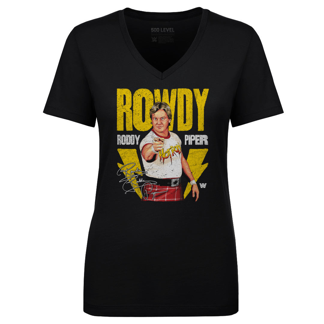 Roddy Piper Women's V-Neck T-Shirt | 500 LEVEL