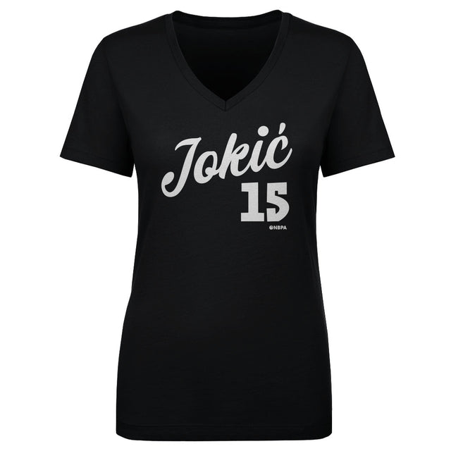 Nikola Jokic Women's V-Neck T-Shirt | 500 LEVEL